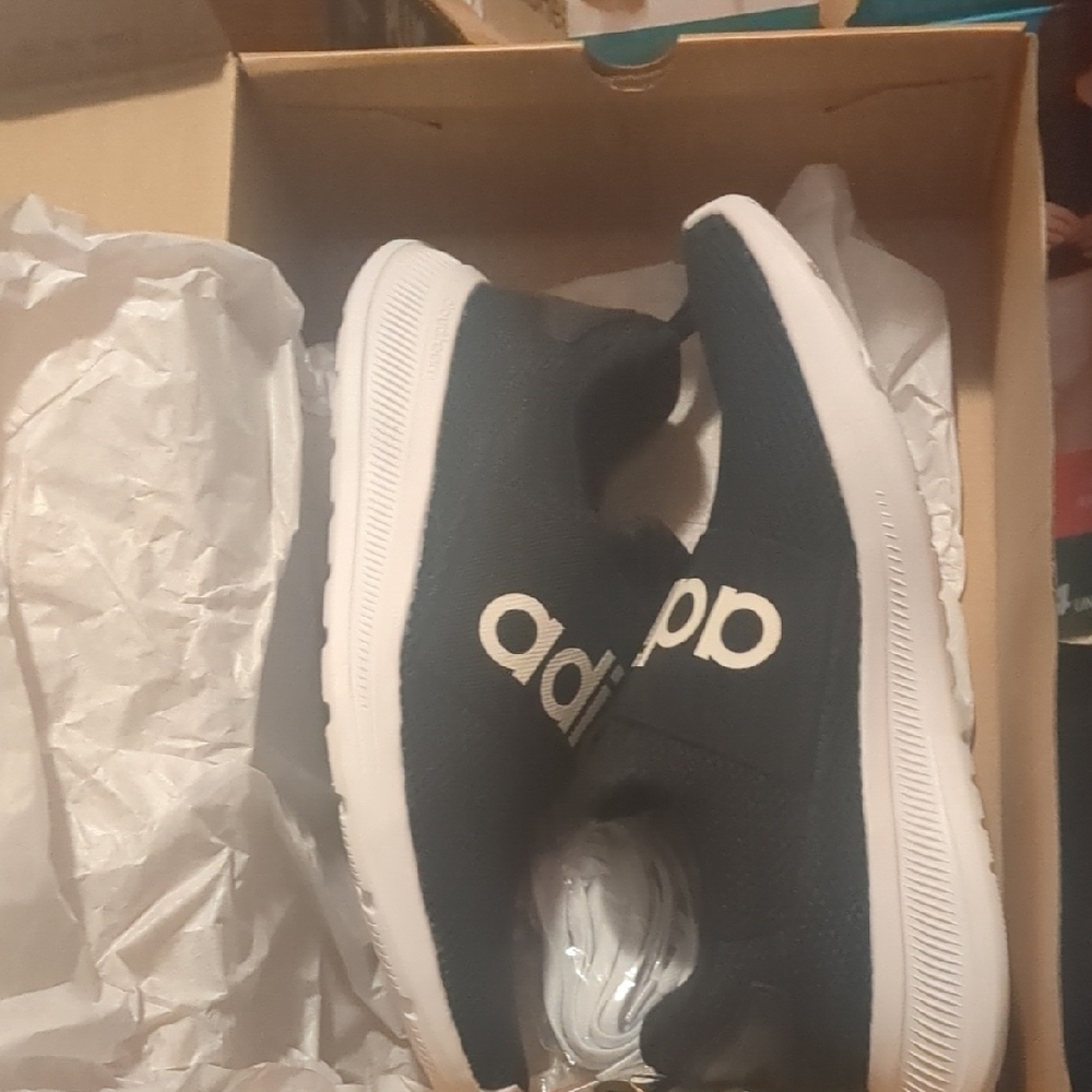 Adidas Kids Black and White Sneakers